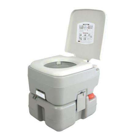 Serenelife 5.2 Gal Portable Camping Toilet For Adults, 100+ Flushes, Porta Potty Camp Toilet with Detachable SLCATL320